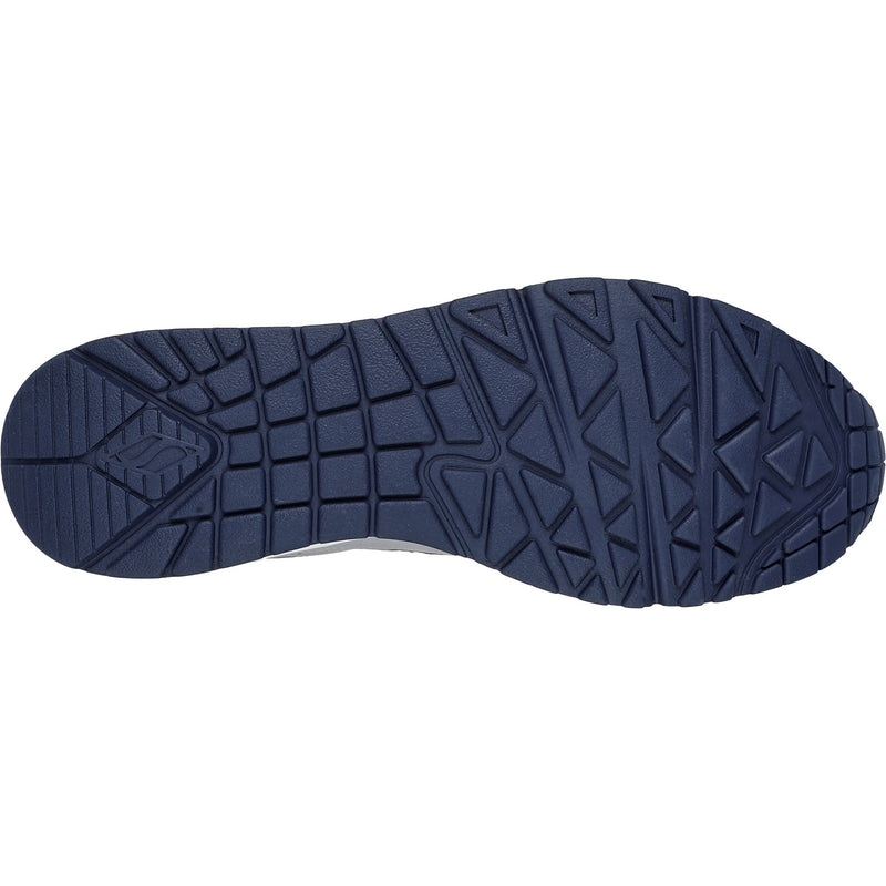 Skechers Mens Uno - Retro One 183020-GRY Grey Lace Up Shoes