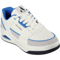 Skechers Mens Uno Court Low-Post 183140-WBL White/Blue Lace Up Shoes