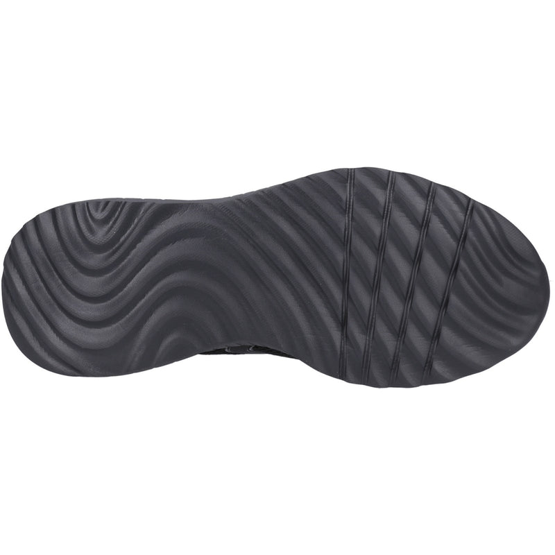 Skechers Mens Bobs Squad Chaos Elevated Drift 118034-BBK Black Lace Up Shoes