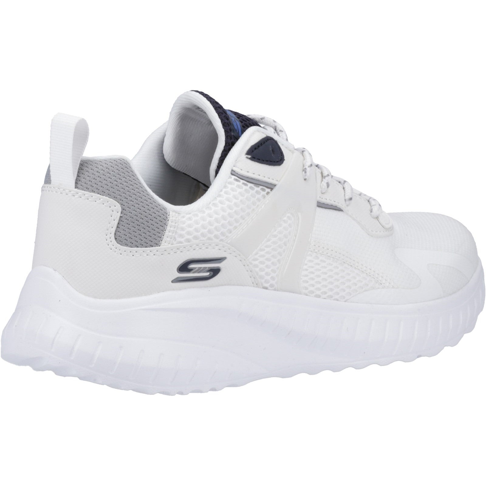 Skechers Mens Bobs Squad Chaos Elevated Drift 118034-WMLT White/Multi Lace Up Shoes