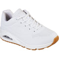 Skechers Womens Uno - Stand on Air 73690W-WHT White Lace Up Shoes
