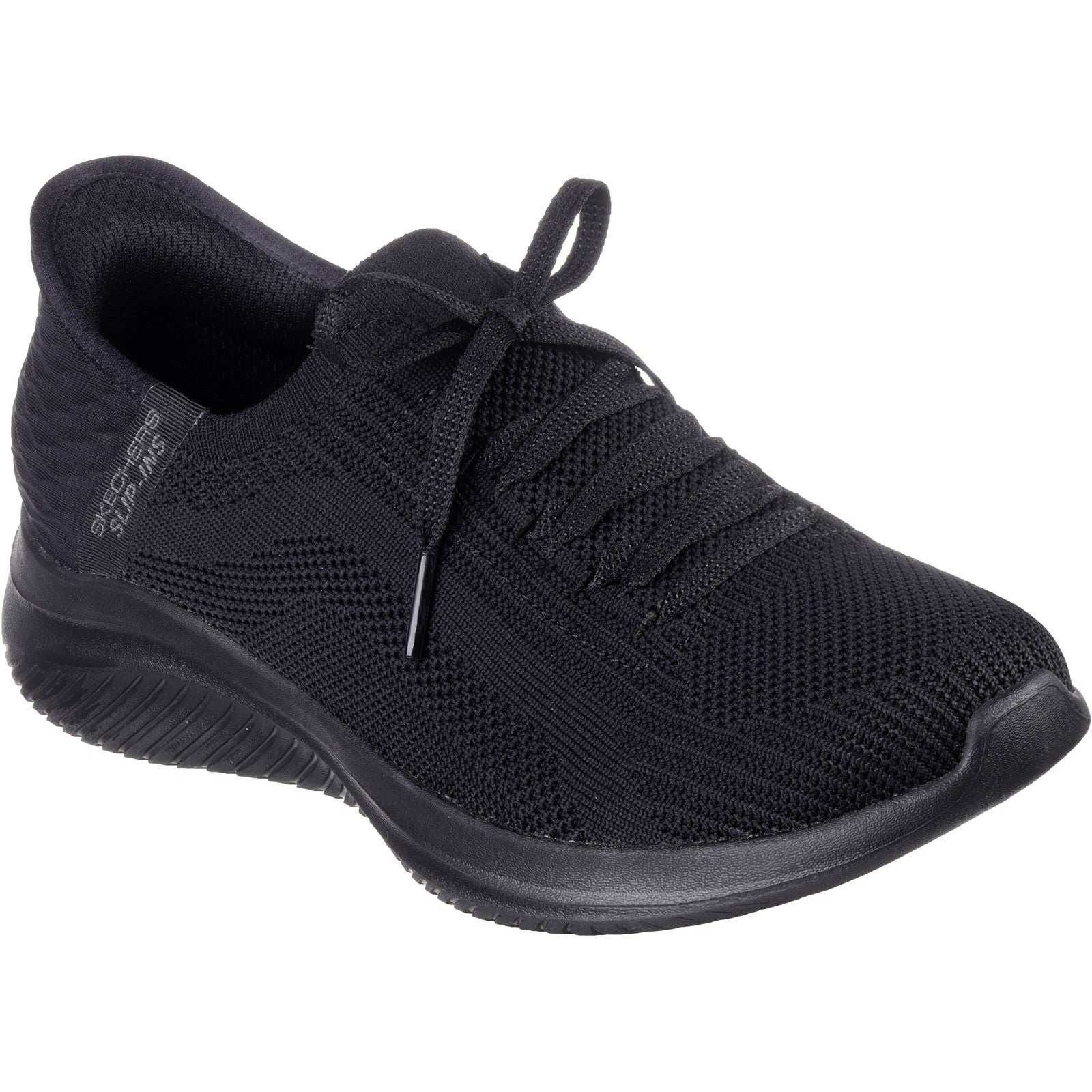 Skechers Womens Ultra Flex 3.0 - Brilliant 149710W-BBK Black Lace Up Shoes