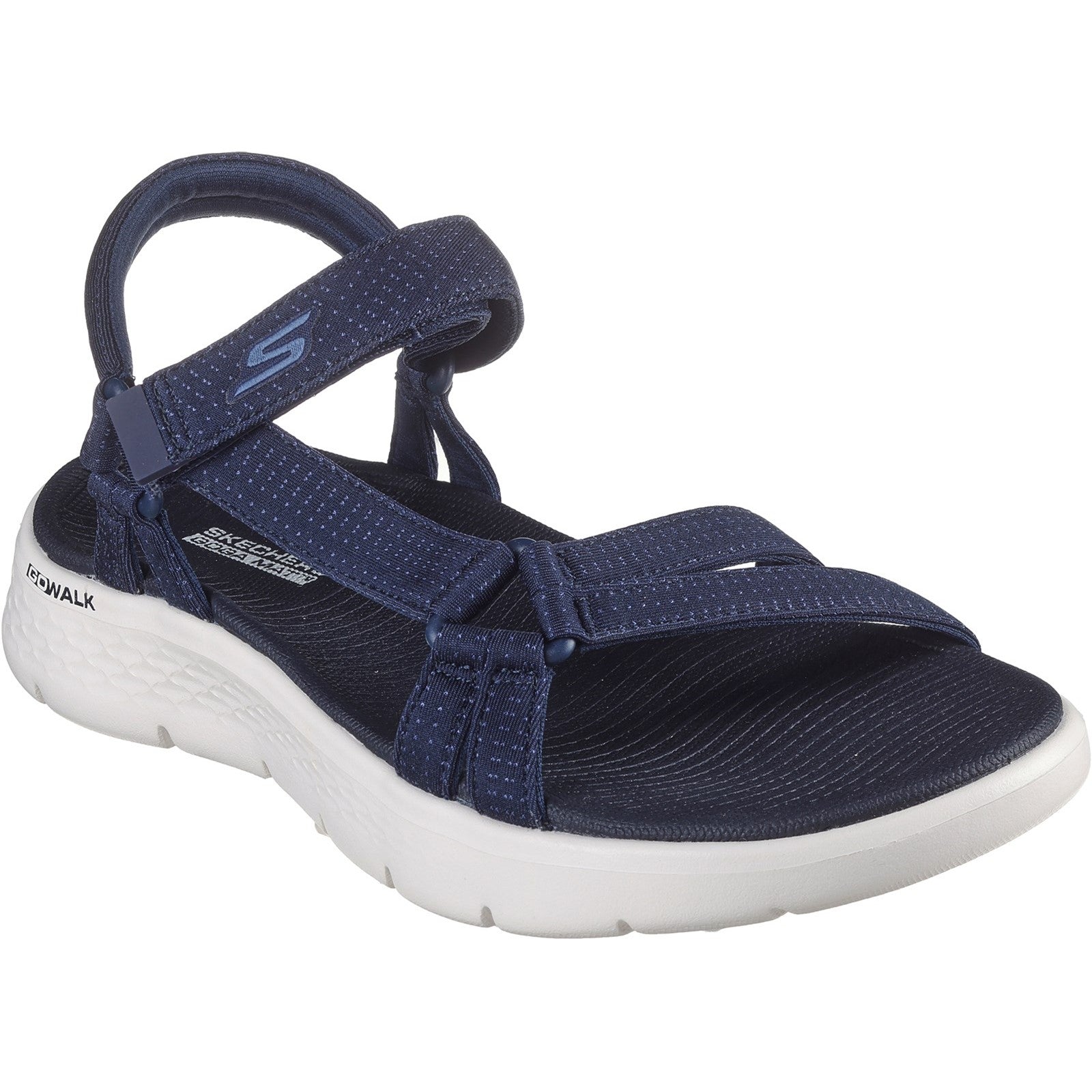 Skechers Womens GO WALK Flex Sublime 141451-NVY Navy Ankle Strap Shoes
