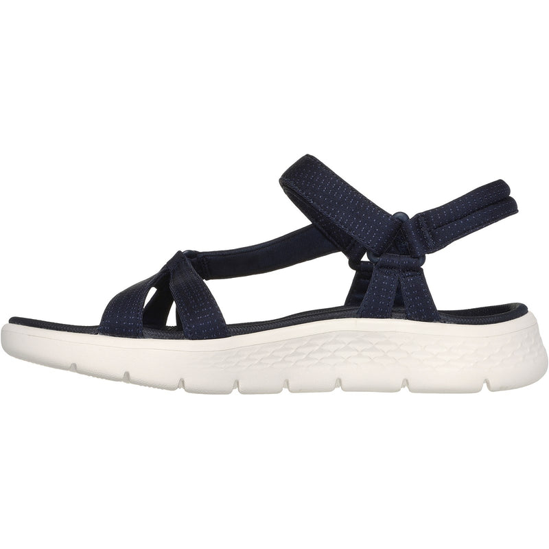 Skechers Womens GO WALK Flex Sublime 141451-NVY Navy Ankle Strap Shoes