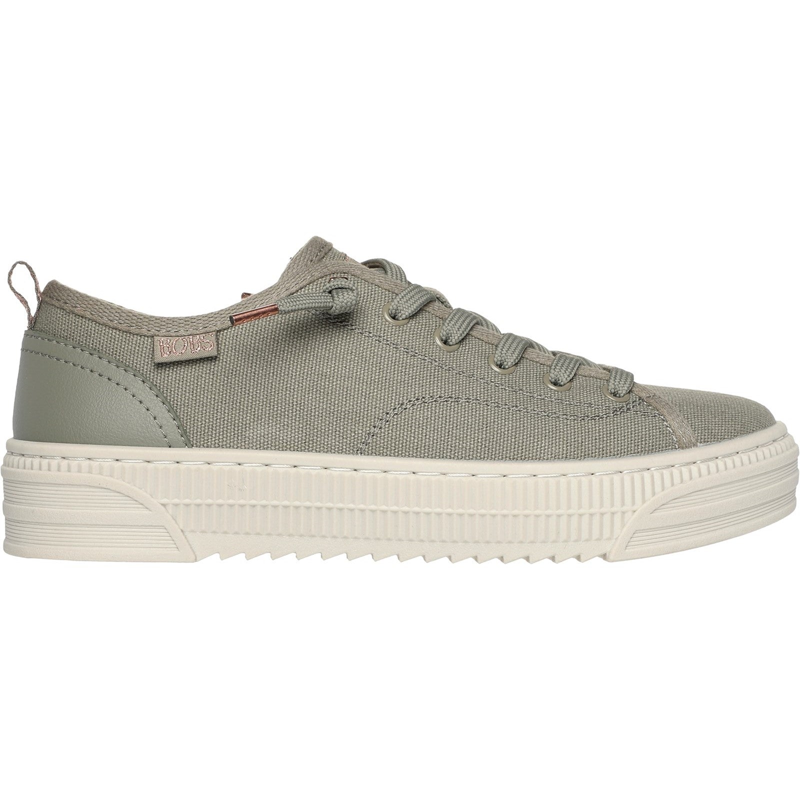 Skechers Womens BOBS Copa 114640-OLV Olive Lace Up Shoes