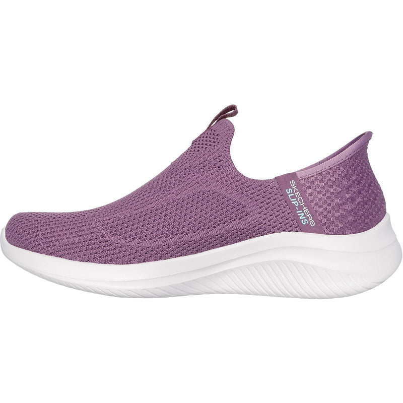 Skechers Womens Ultra Flex 3.0 Easy Win 150450-PUR Purple Slip On Shoes