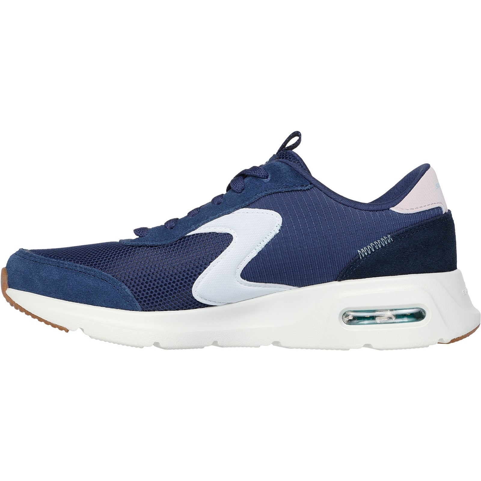 Skechers Womens Skech-Air Court Air Wave 150076-NVMT Navy/Multi Lace Up Shoes