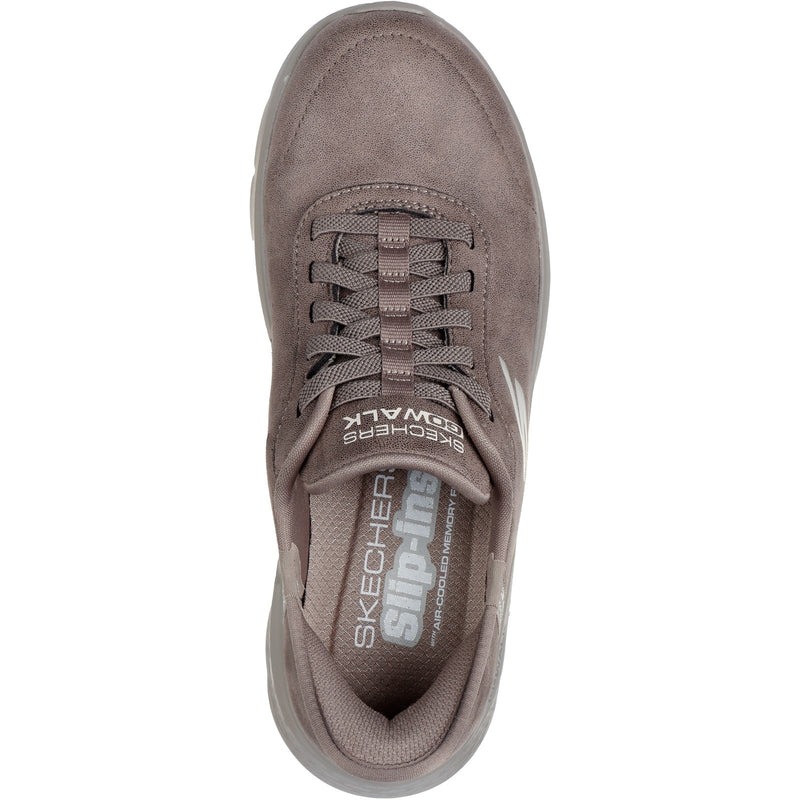 Skechers Womens Go Walk Flex Mali 124837-BRN Brown Bungee Laces Shoes