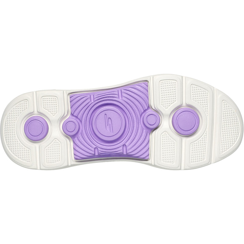 Skechers Womens GO WALK Arch Fit 2.0 Vivid Sunset 125311-GYLV Grey/Lavender Lace Up Shoes