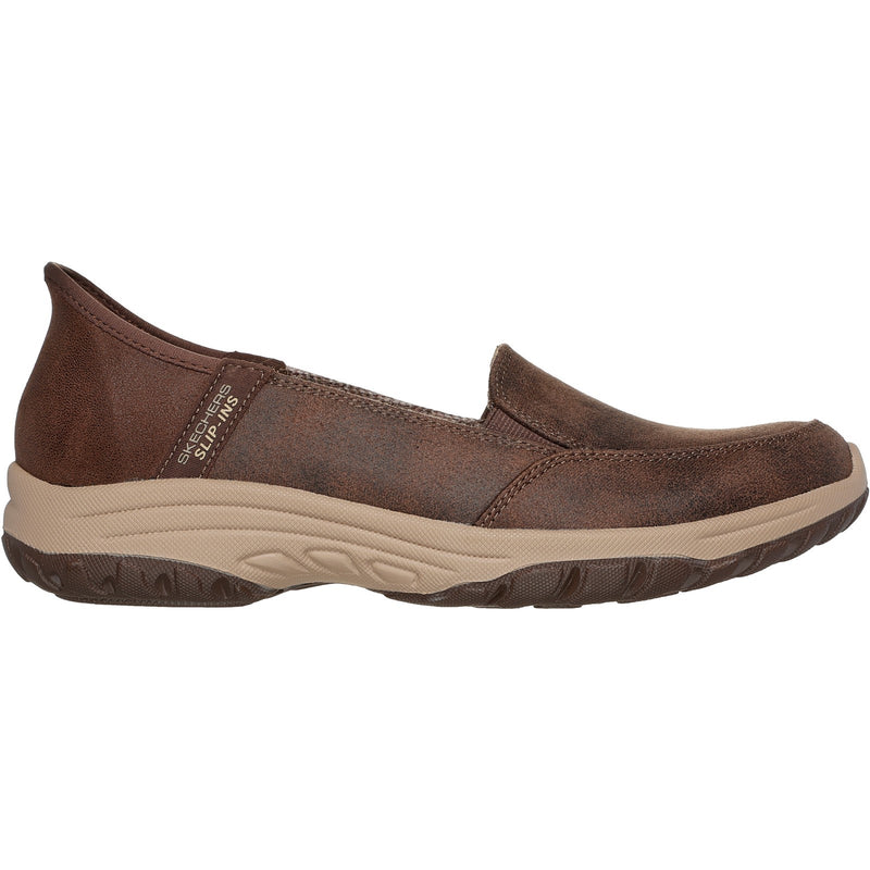 Skechers Womens Reggae Fest 2.0 Classically 158699-CHOC Chocolate Slip On Shoes