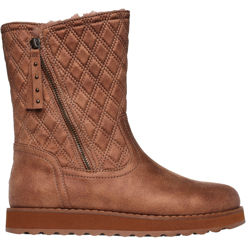 Skechers Womens Keepsakes 2.0 Morning Walks 167675-CSNT Chestnut Zip Shoes