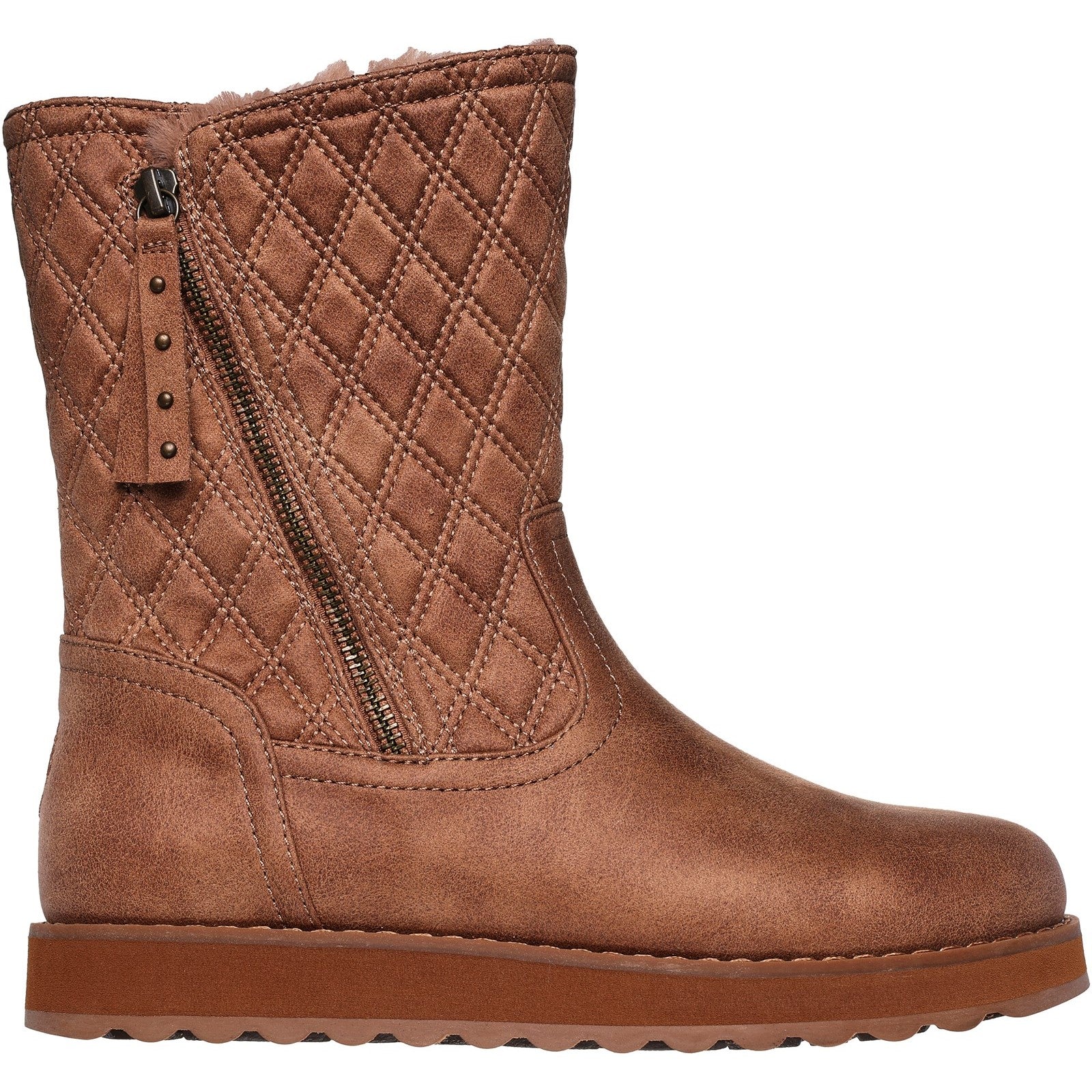 Skechers Womens Keepsakes 2.0 Morning Walks 167675-CSNT Chestnut Zip Shoes