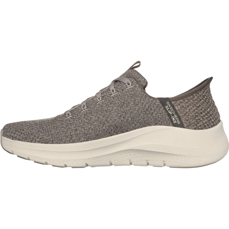 Skechers Mens Arch Fit 2.0 Look Ahead 232462-TPE Taupe Lace Up Shoes