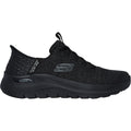 Skechers Mens Arch Fit 2.0 Look Ahead 232462-BBK Black Lace Up Shoes
