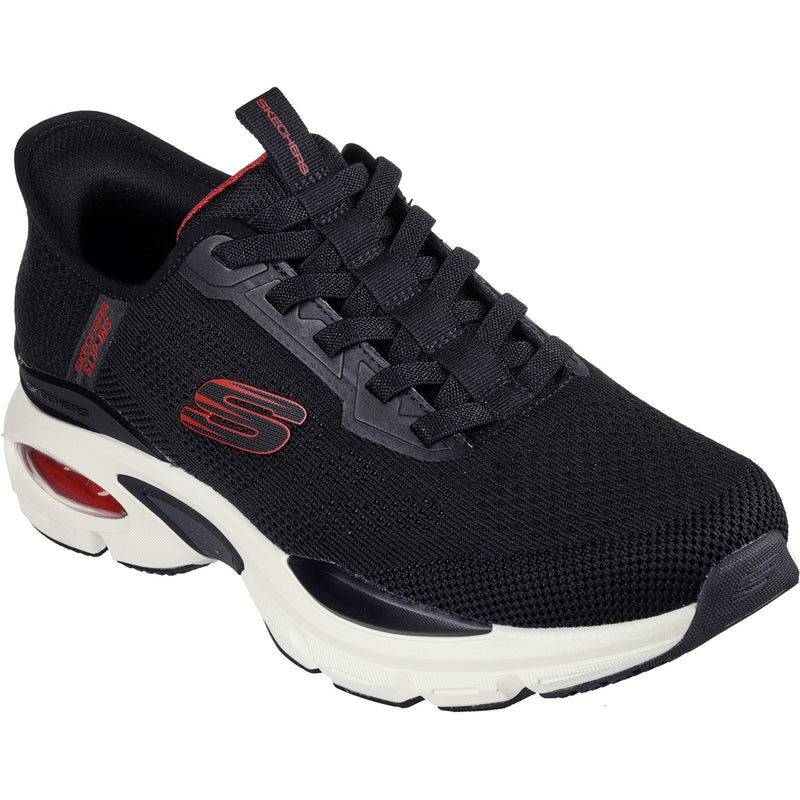 Skechers Mens Skech-Air Ventura Vanderway 232447-BKRD Black/Red Slip On Shoes