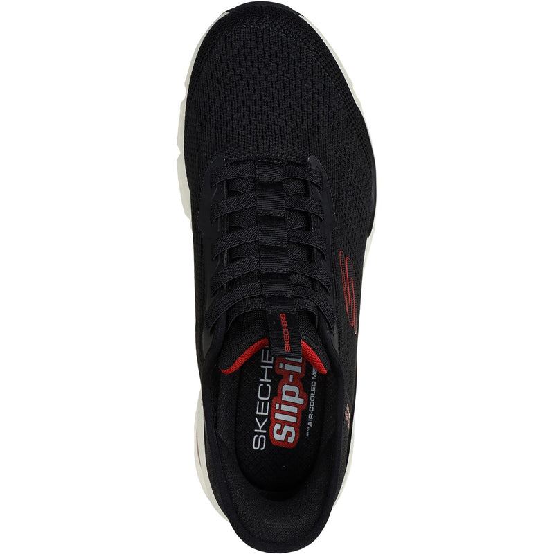 Skechers Mens Skech-Air Ventura Vanderway 232447-BKRD Black/Red Slip On Shoes