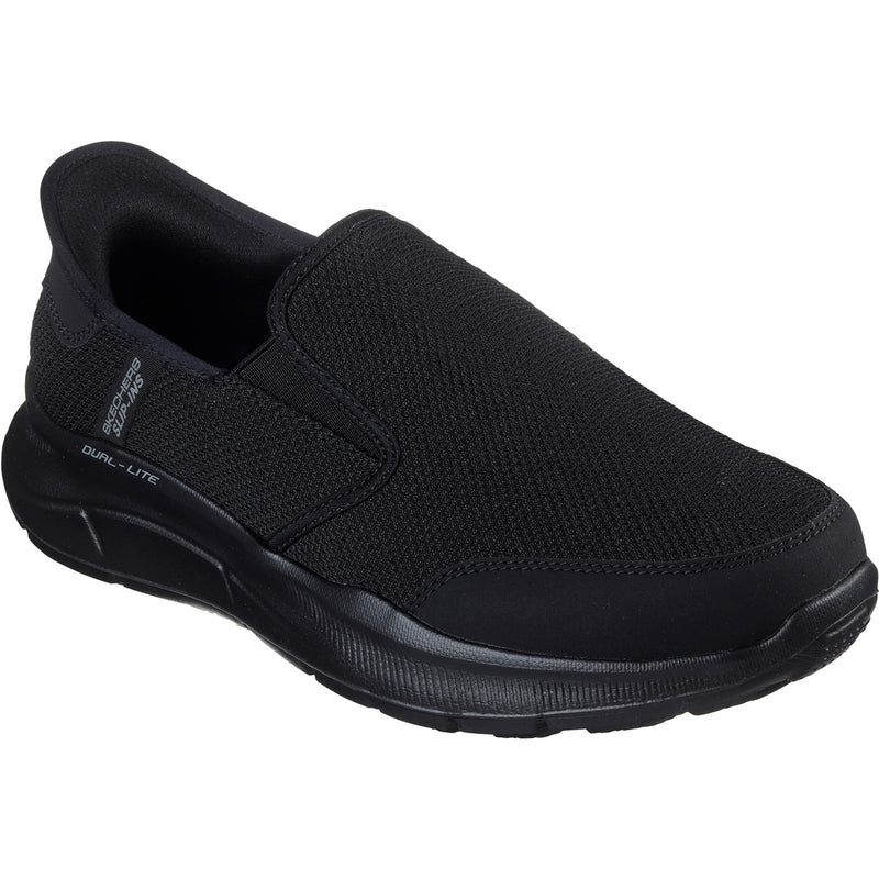 Skechers Mens Equalizer 5.0 Drayze 232926-BBK Black Slip On Shoes