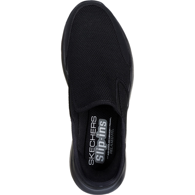 Skechers Mens Equalizer 5.0 Drayze 232926-BBK Black Slip On Shoes