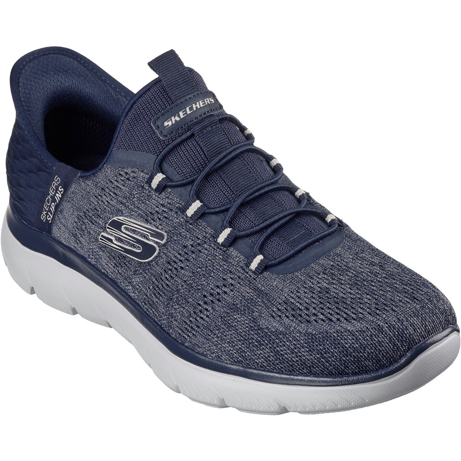 Skechers Mens Summits Key Pace 232469-NVY Navy Slip On Shoes