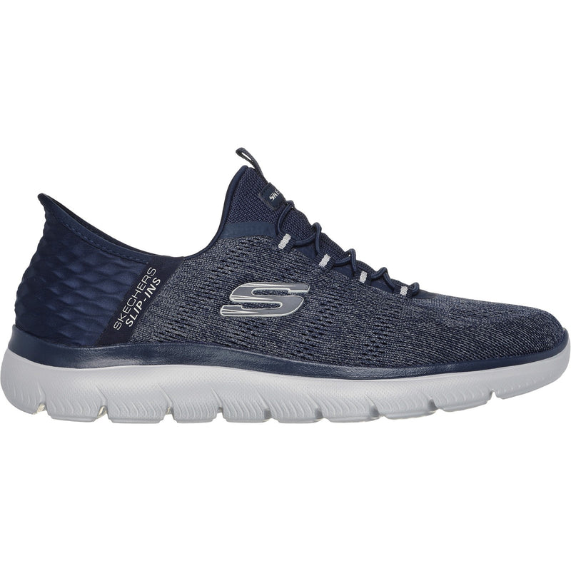 Skechers Mens Summits Key Pace 232469-NVY Navy Slip On Shoes