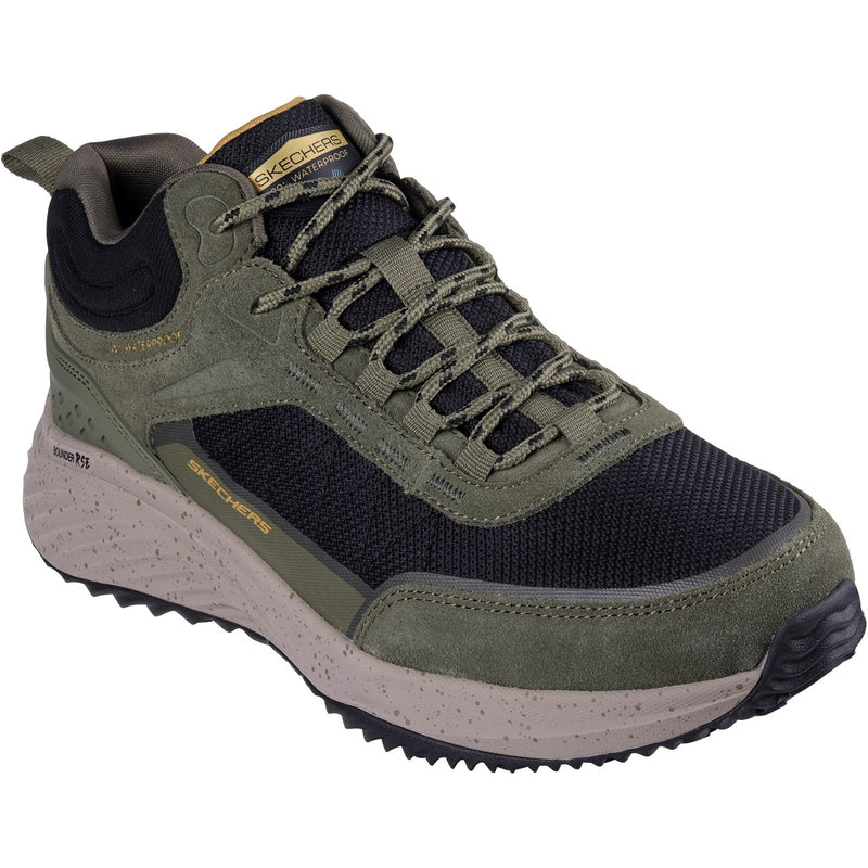 Skechers Mens Bounder Rse 232961-OLBK Olive/Black Lace Up Shoes