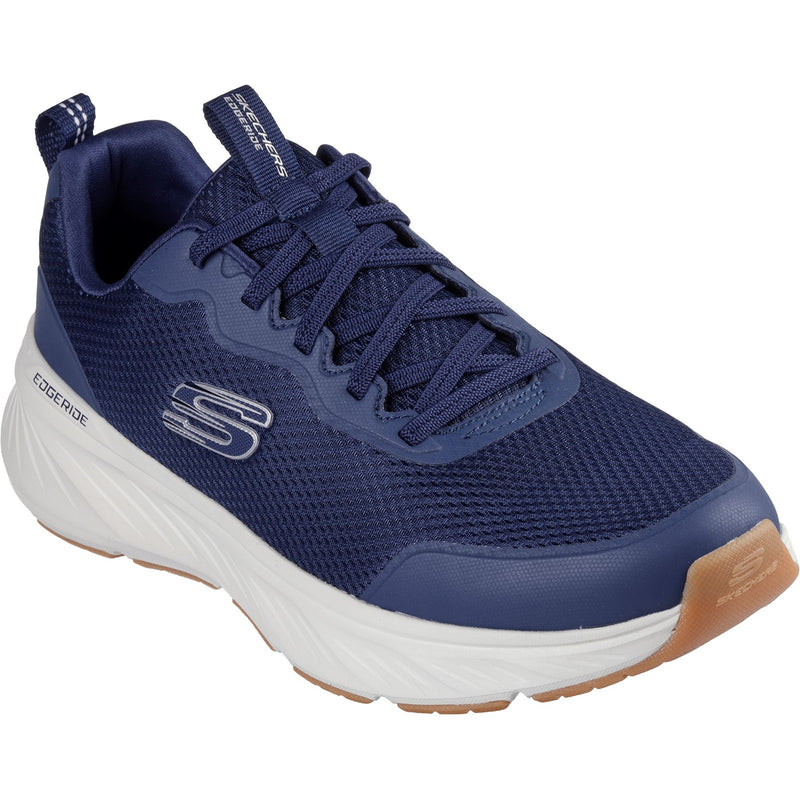 Skechers Mens Edgeride Rekze 232835-NVW Navy/White Lace Up Shoes