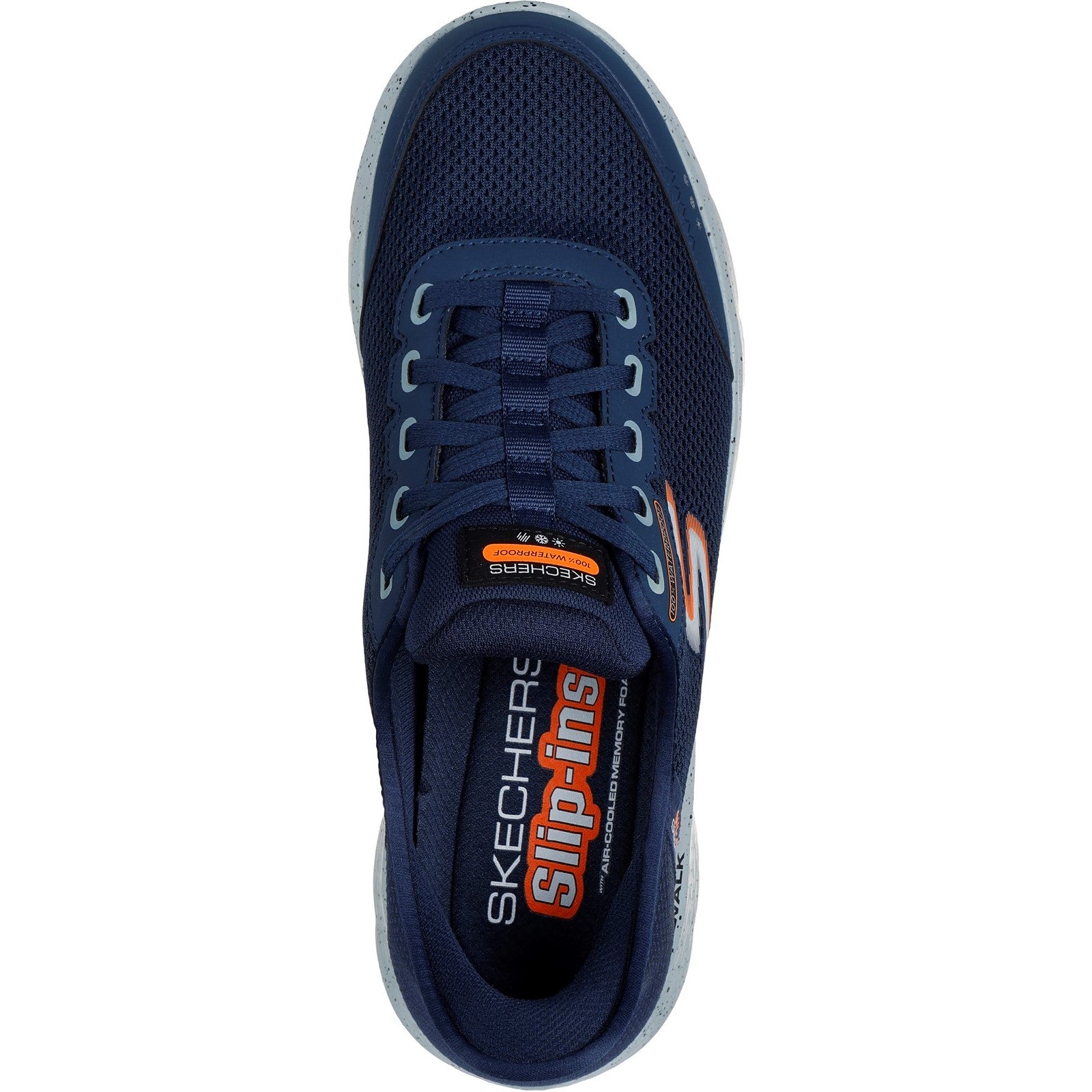 Skechers Mens GO WALK Flex 216330-NVY Navy Lace Up Shoes