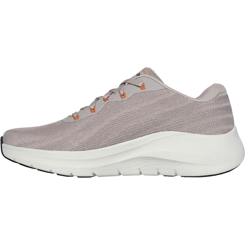 Skechers Mens Arch Fit 2.0 Road Wave 232701WW-TPOR Taupe/Orange Slip On Shoes