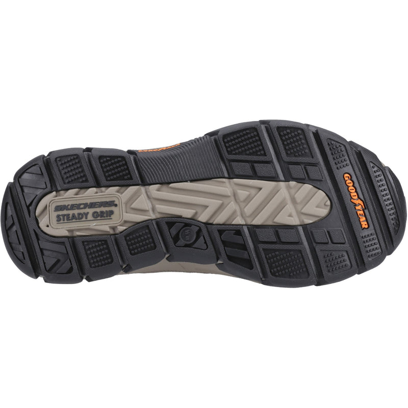 Skechers Mens Respected Elgin 204810WW-CDB Dark Brown Slip On Shoes