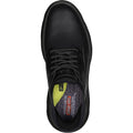 Skechers Mens Garza Gervin 205046W-BBK Wide Fit Black Lace Up Shoes