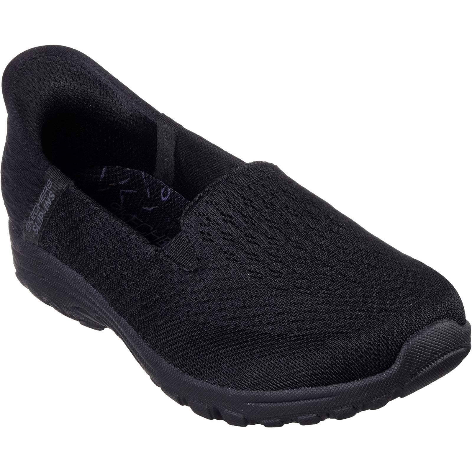 Skechers Womens Reggae Fest 2.0 Guiding 158698W-BBK Black Slip On Shoes