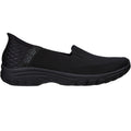 Skechers Womens Reggae Fest 2.0 Guiding 158698W-BBK Black Slip On Shoes