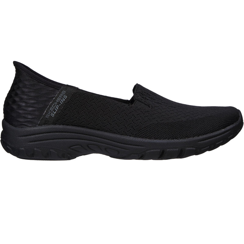 Skechers Womens Reggae Fest 2.0 Guiding 158698W-BBK Black Slip On Shoes