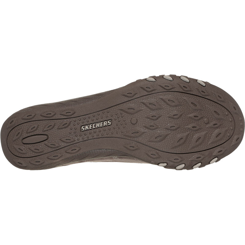 Skechers Womens Breathe-Easy Home-Body 100615-DKTP Dark Taupe Slip On Shoes