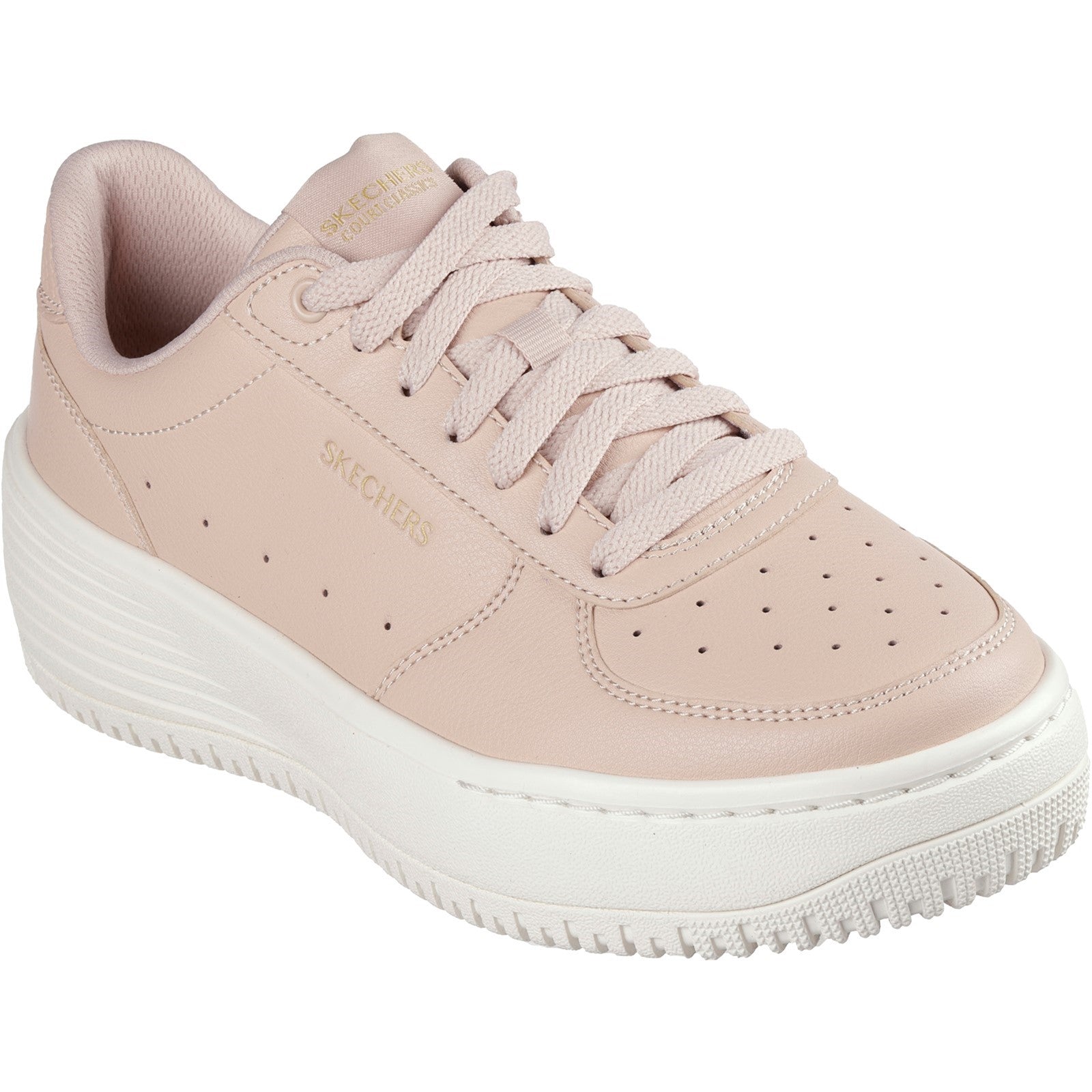Skechers Womens Grand 92 - Be Lifted 185110-NUDE Nude Lace Up Shoes
