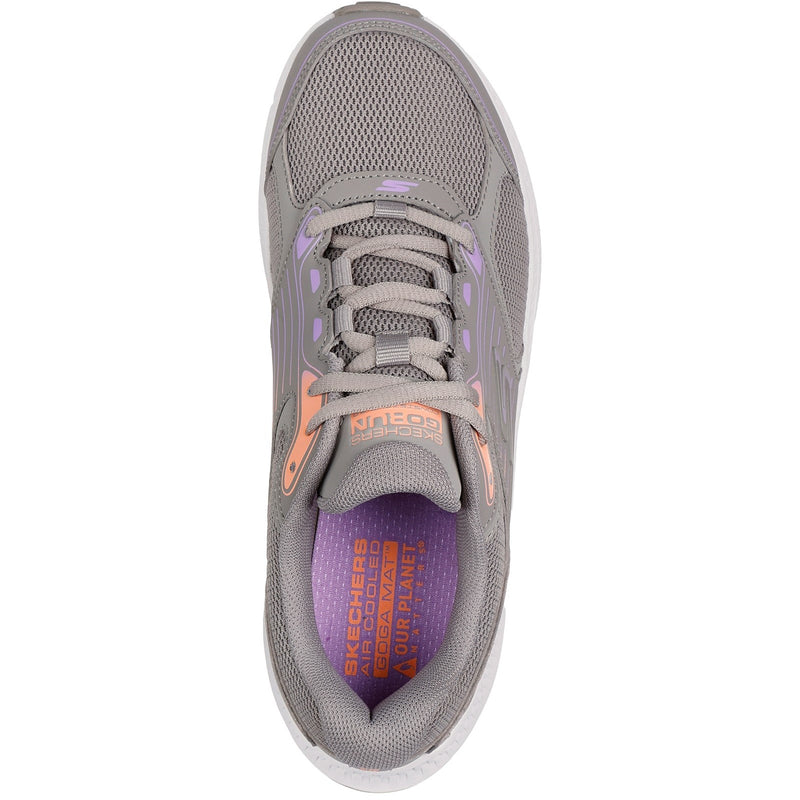 Skechers Womens GO RUN Consistent 2.0 Advantage 128606-TPMT Taupe/Multi Lace Up Shoes