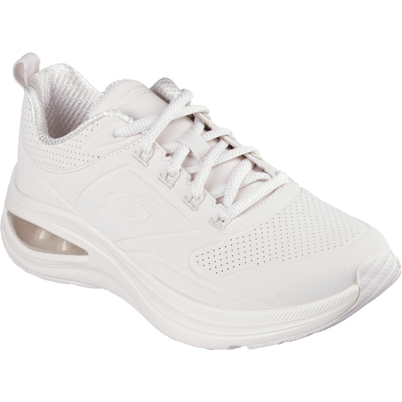 Skechers Womens Skech-Air Meta Extraordinaire 150136-OFWT Off White Lace Up Shoes