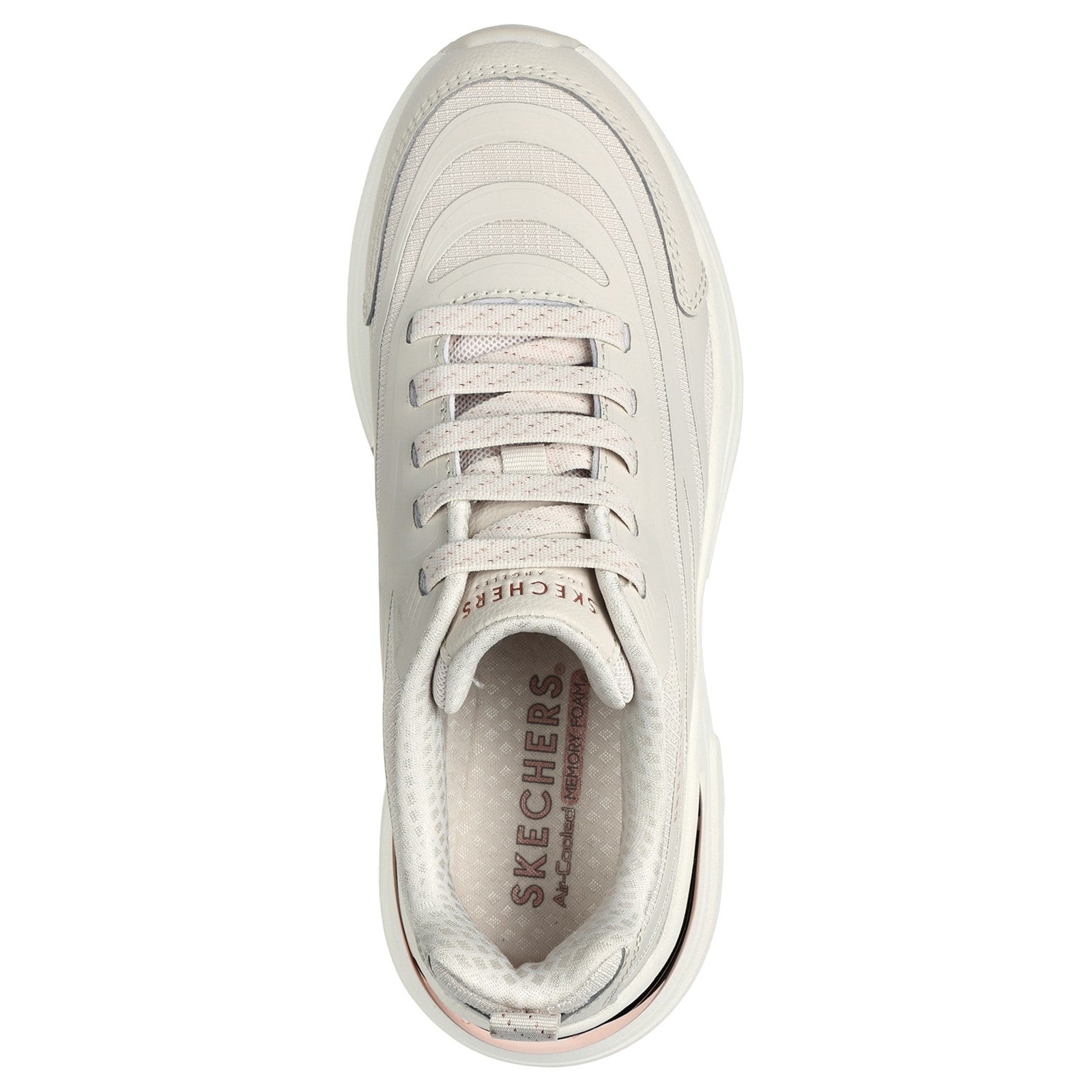Skechers Womens Hazel Step N Flow 177575-NAT Natural Lace Up Shoes
