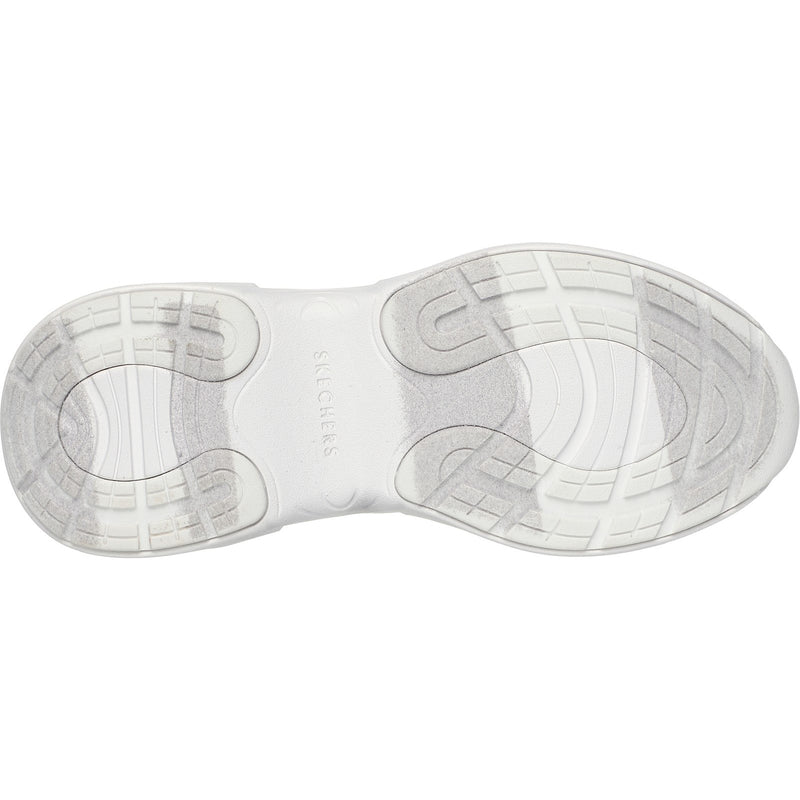 Skechers Womens Hazel Step N Flow 177575-WHT White Lace Up Shoes