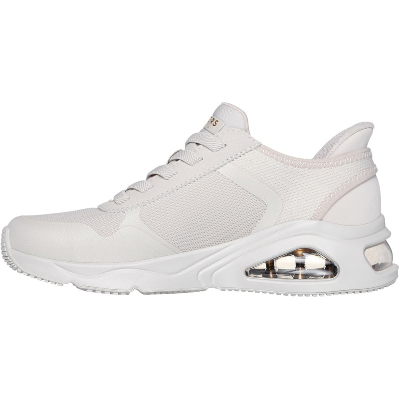 Skechers Womens Tres-Air Uno Easy Steppers 177116-OFWT Off White Slip On Shoes