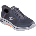Skechers Mens Arch Fit 2.0 Simplicity 2 216602-CCOR Charcoal/Orange Lace Up Shoes