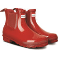 Hunter Womens Gloss Red Original Chelsea Boots