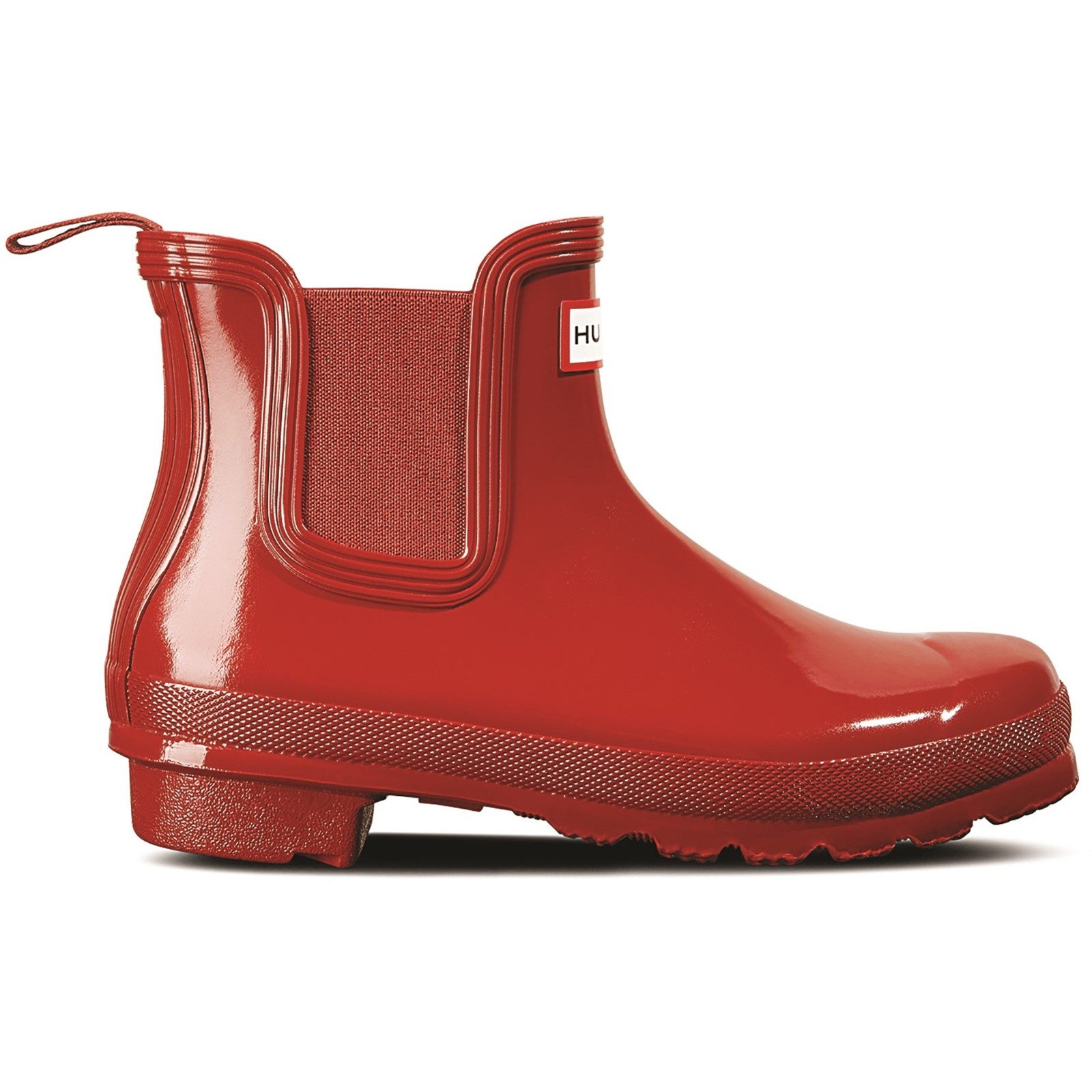 Hunter Womens Gloss Red Original Chelsea Boots