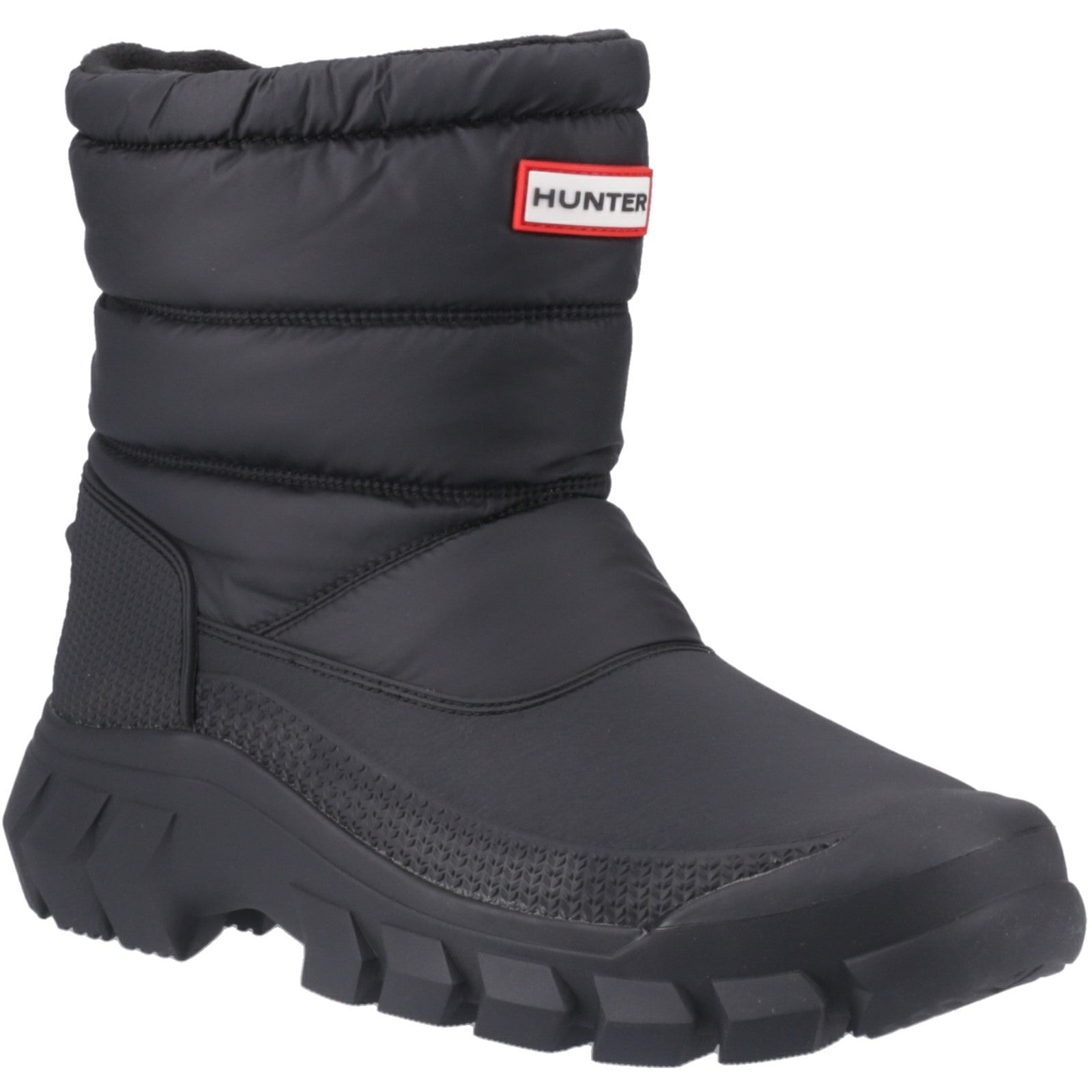 Hunter Mens Black Intrepid Short Snow Boots