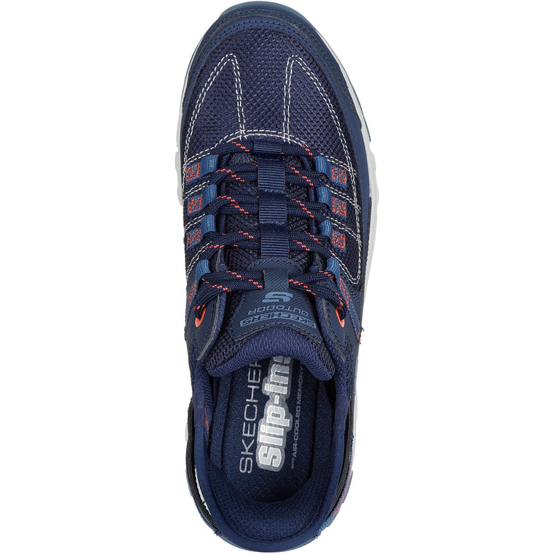 Skechers Womens Summits AT 180147-NVCL Navy/Coral Lace Up Shoes