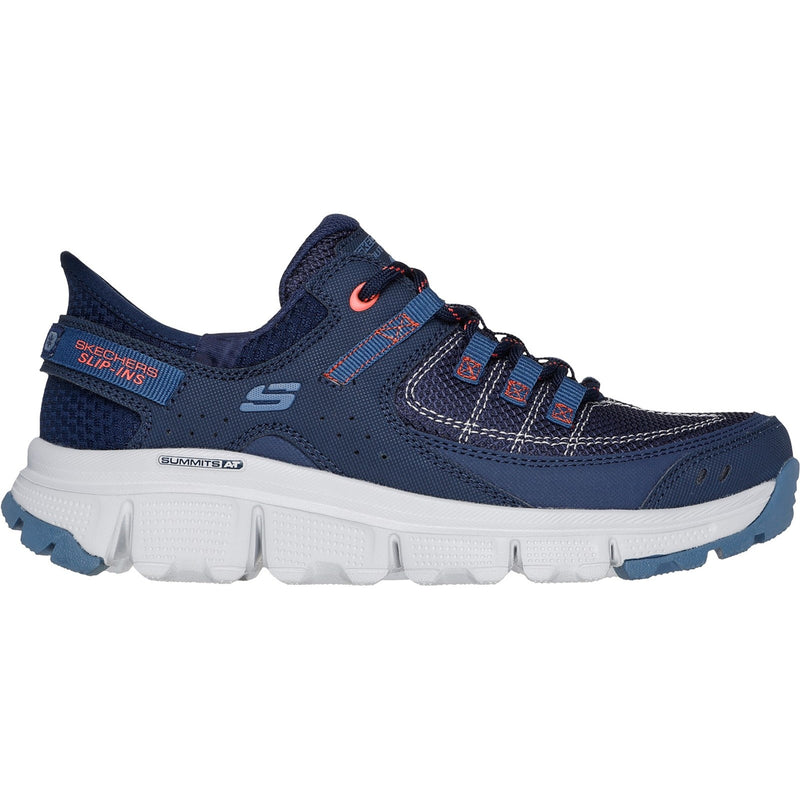 Skechers Womens Summits AT 180147-NVCL Navy/Coral Lace Up Shoes