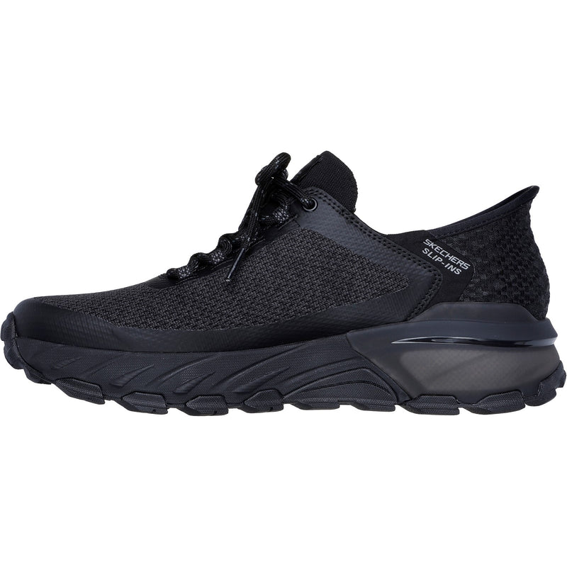 Skechers Mens Max Protect Assembly 237309-BBK Black Lace Up Shoes