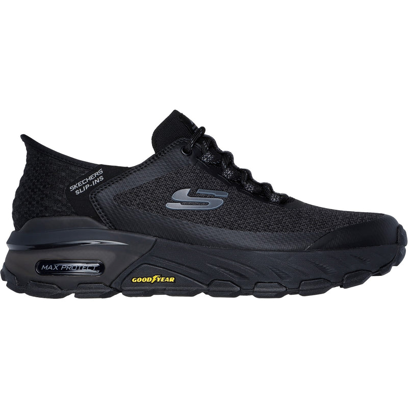 Skechers Mens Max Protect Assembly 237309-BBK Black Lace Up Shoes