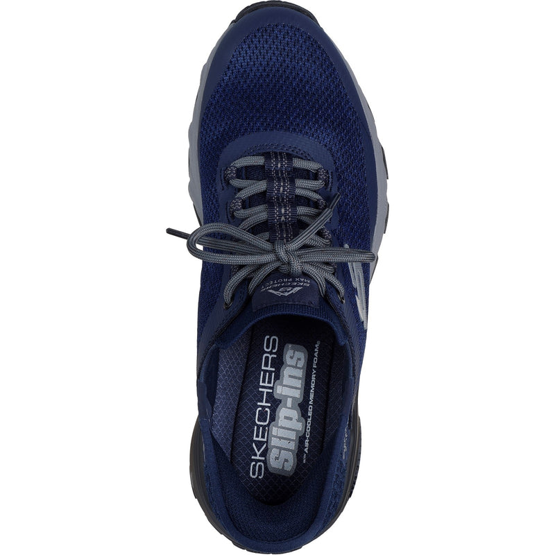 Skechers Mens Max Protect Assembly 237309-NVY Navy Lace Up Shoes
