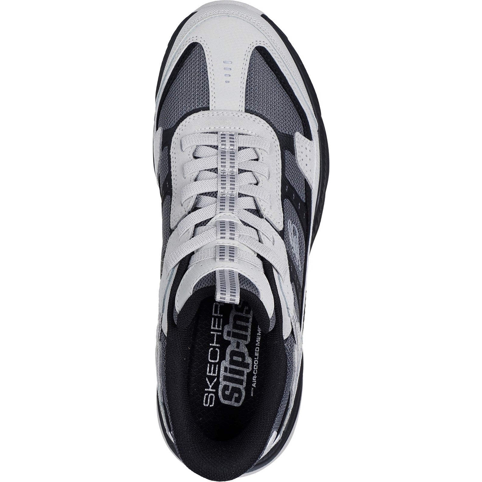 Skechers Mens Vigor AT 237744-GYBK Grey/Black Slip On Shoes